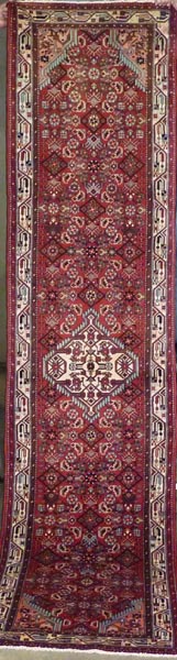 Appraisal: Persian Hamadan Runner hand knotted wool late th century -