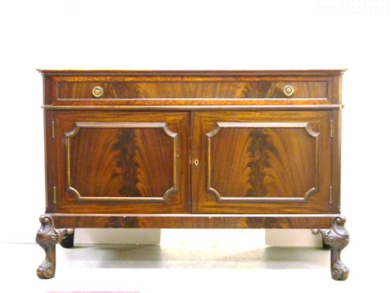 Appraisal: Georgian style server with matching attributes stringing and banding one