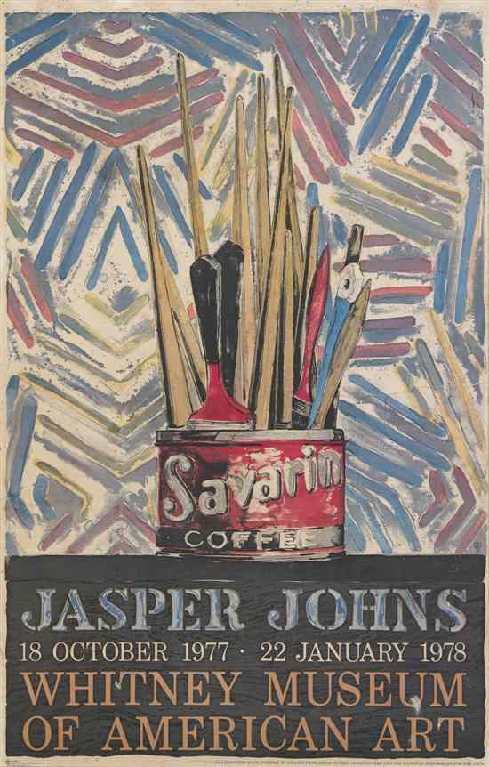 Appraisal: Jasper Johns American b Savarin offset color lithograph x inches