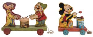 Appraisal: Two Vintage Walt Disney Fisher Price Pull Toys Walt Disney