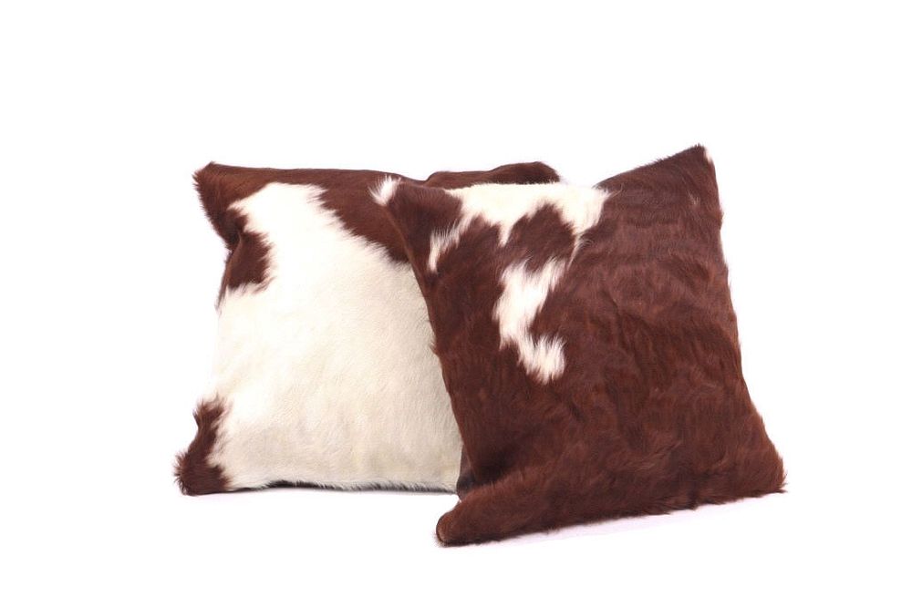 Appraisal: Holstein Spotted Cowhide Premium Pillow Set of Two This is