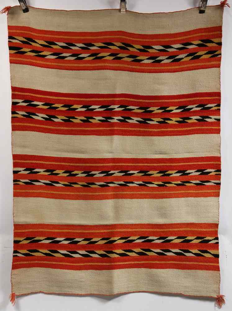 Appraisal: NAVAJO BLANKET - '' x '' -Navajo blanket ca with