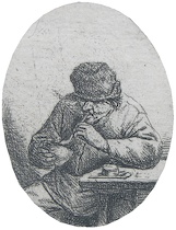 Appraisal: Adriaen Jansz van Ostade Dutch - The Smoker Etching on