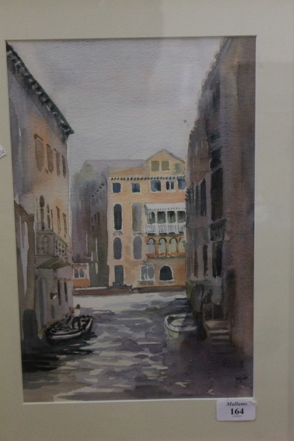 Appraisal: Wynn Hughes Pullen th Century Venetian canal signed watercolour x