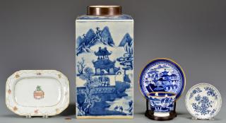 Appraisal: Chinese Export Items inc Armorial st item Small Chinese Export