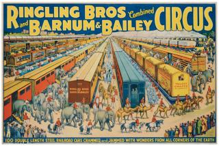 Appraisal: Ringling Brothers and Barnum Bailey Combined Circus Erie Erie Litho