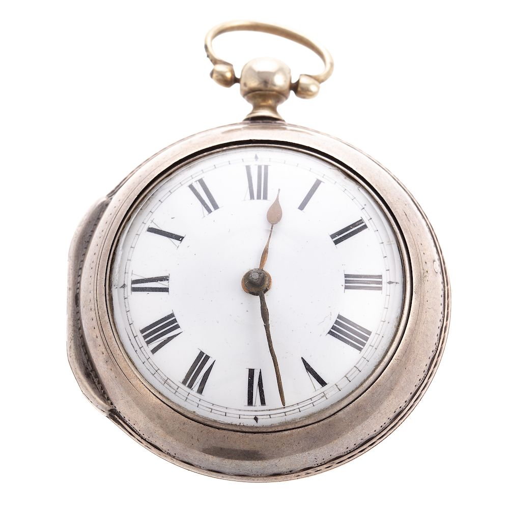 Appraisal: A Gentlemen's Early English Pocket Watch Silver pair case very