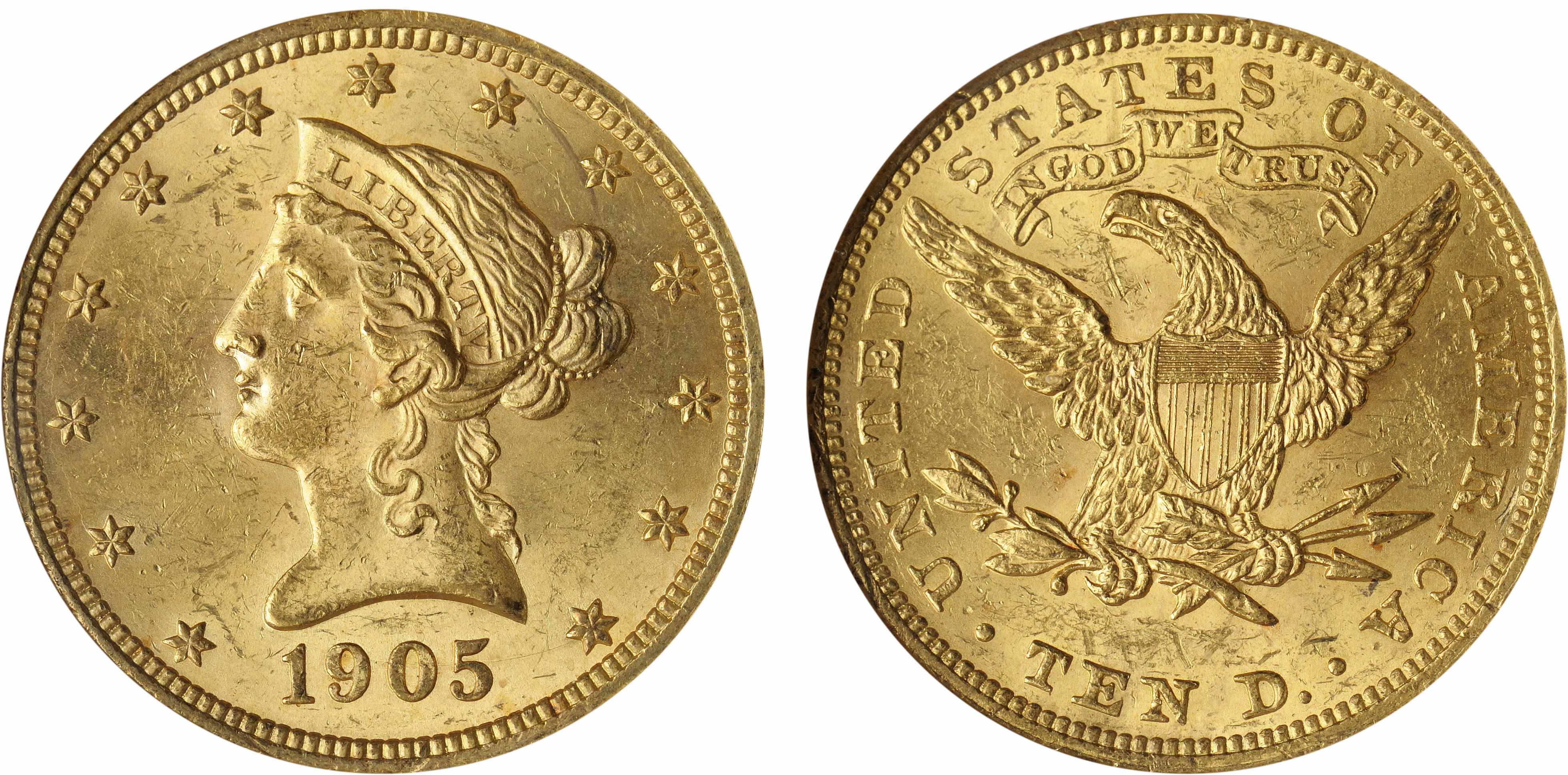 Appraisal: MS NGC Quite smooth for a large-size gold coin at