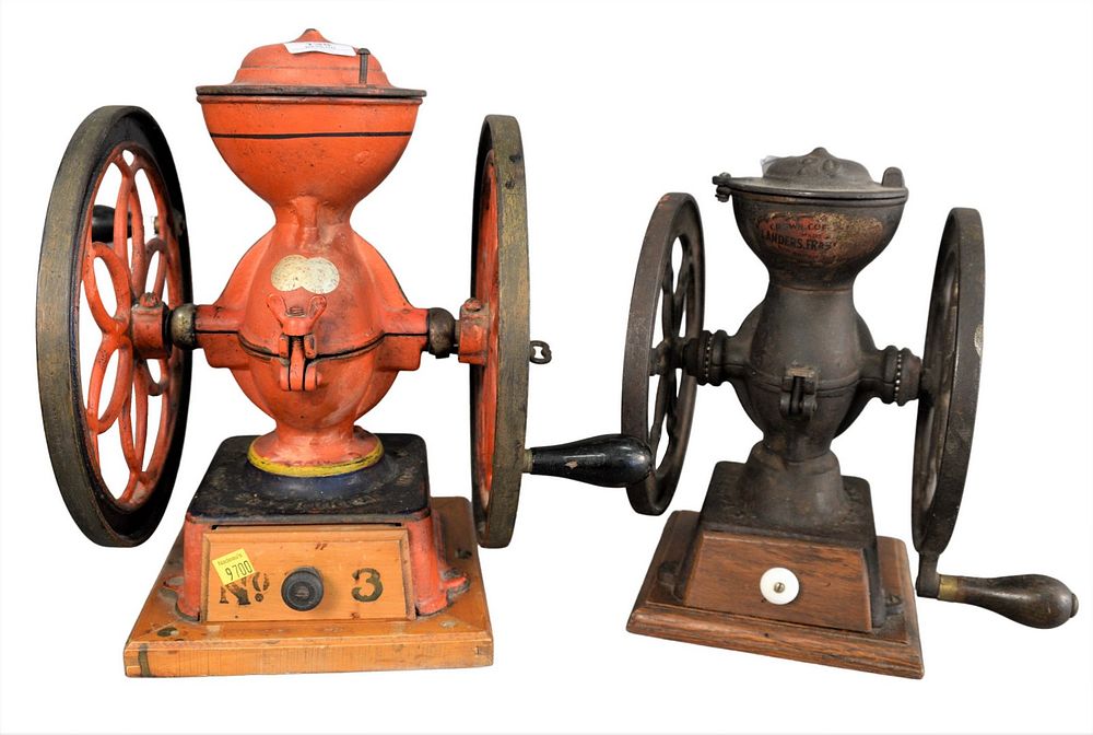 Appraisal: Two Cast Iron Coffee Grinders to include one marked Enterprise