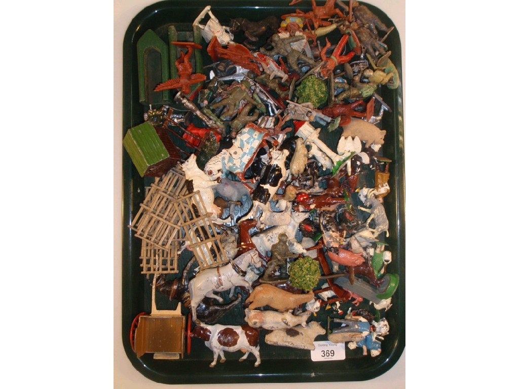 Appraisal: A collection of Britains and other painted lead farm animals