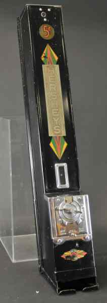 Appraisal: HERSHEY'S COIN OPERATED CANDY VENDING MACHINE dispensing machine black metal