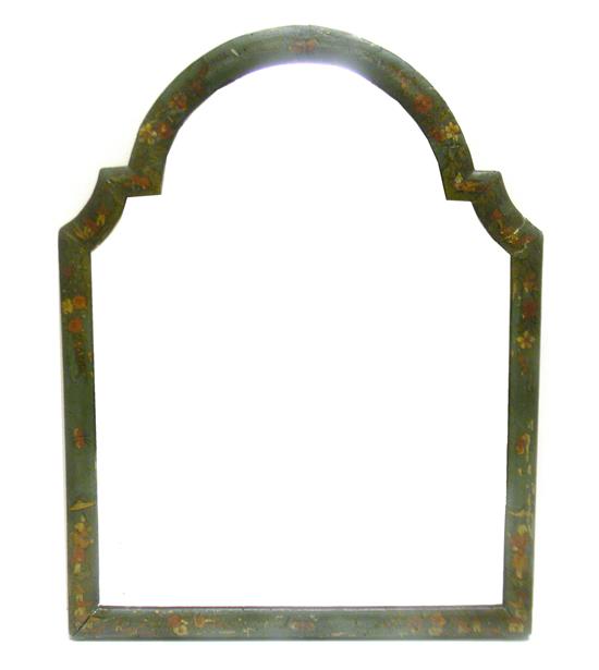 Appraisal: Chinoiserie decorated small mirror can be hung on wall or