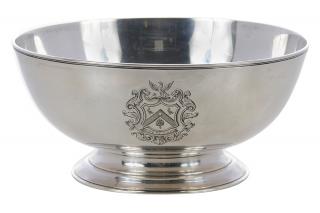 Appraisal: Tiffany Sterling Bowl American - round with conforming stepped foot