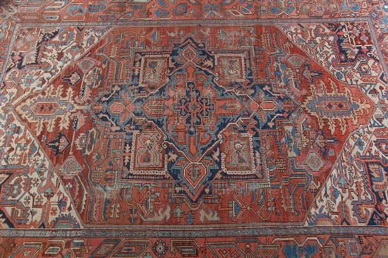 Appraisal: ANTIQUE PERSIAN SERAPI RUG - App ft in x ft