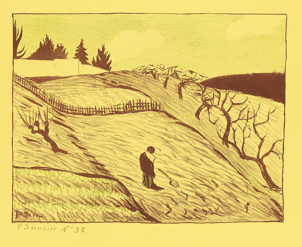 Appraisal: PAUL S RUSIER Paysage La Fin du Jour Color lithograph