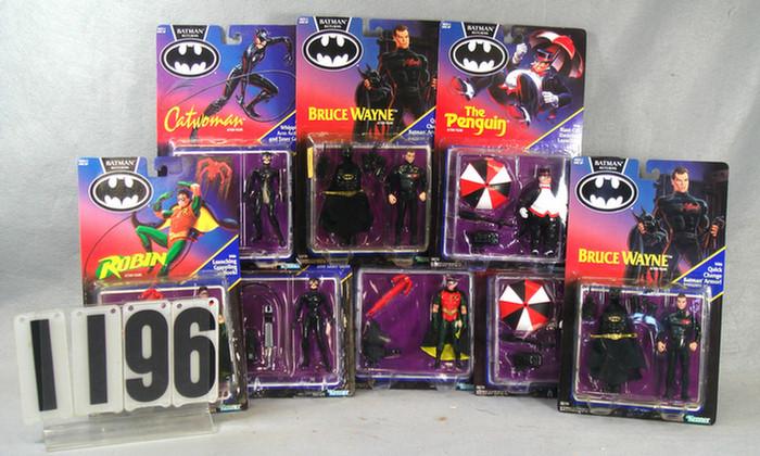 Appraisal: Lot of Batman action figure character dolls Bruce Wayne Joker