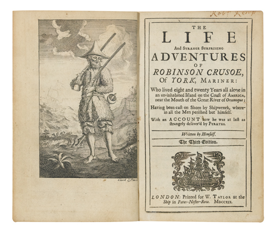 Appraisal: DEFOE DANIEL The Life and Strange Surprising Adventures of Robinson