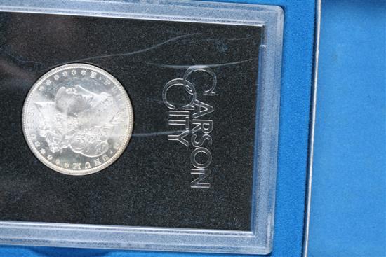 Appraisal: CARSON CITY SILVER DOLLAR Comes in the GSA box and