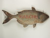 Appraisal: TRADE SIGN - Folk art hand carved and painted fish