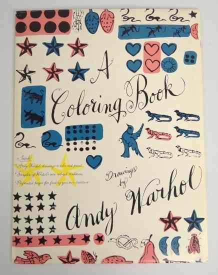 Appraisal: Andy Warhol coloring book ''A Coloring Book Drawings By Andy