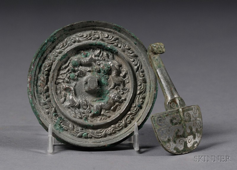 Appraisal: Two Bronzes China a Han period nd century B C