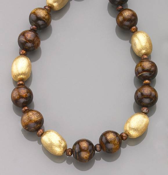 Appraisal: Natural Color Golden Coral Necklace South Pacific Consisting of mm