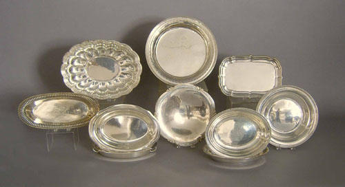 Appraisal: Group of sterling silver serving pieces approx ozt