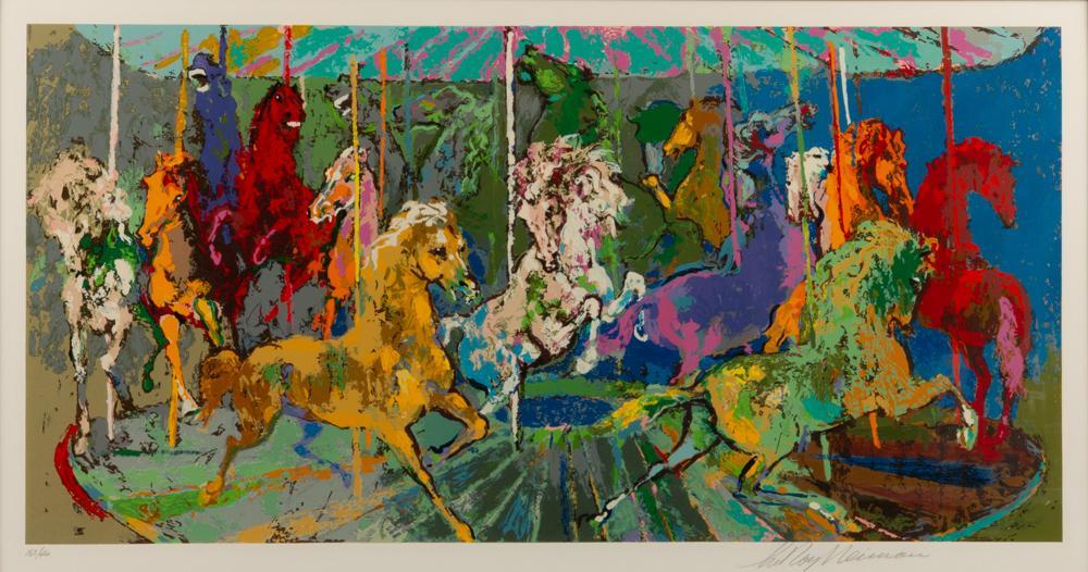 Appraisal: LEROY NEIMAN SIGNED SERIGRAPH 'CAROUSEL' LeRoy Neiman American - Carousel