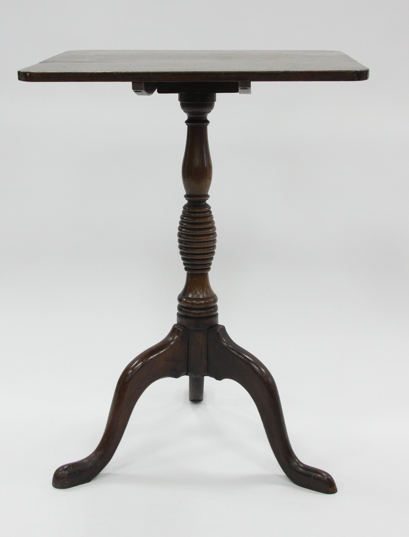 Appraisal: A Regency square table on a turned column and tripod