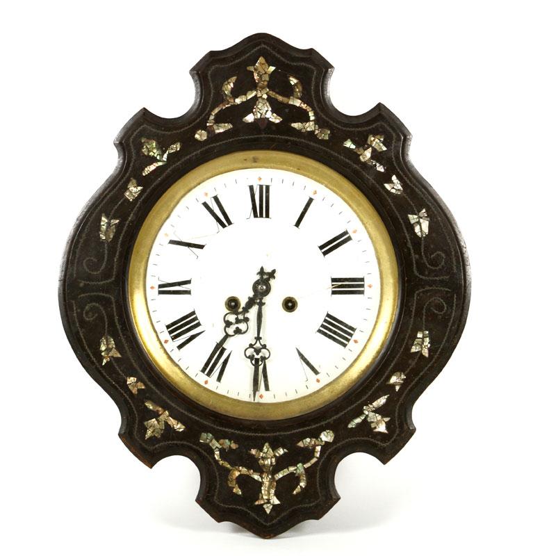 Appraisal: - th C French Mother of Pearl Wall Clock th