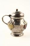 Appraisal: MUSTARD POT - Art Nouveau sterling mustard pot with applied