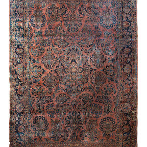 Appraisal: A Sarouk Wool Rug TH CENTURY feet inches x feet