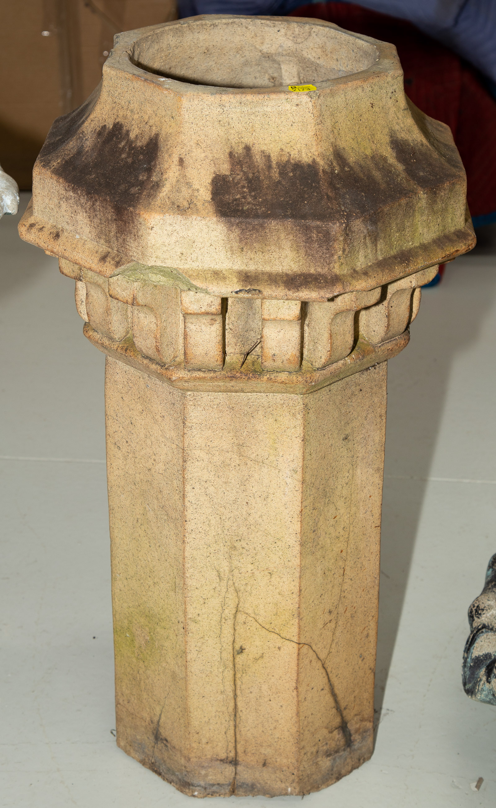 Appraisal: VICTORIAN STONEWARE CHIMNEY CROWN Approximately in H