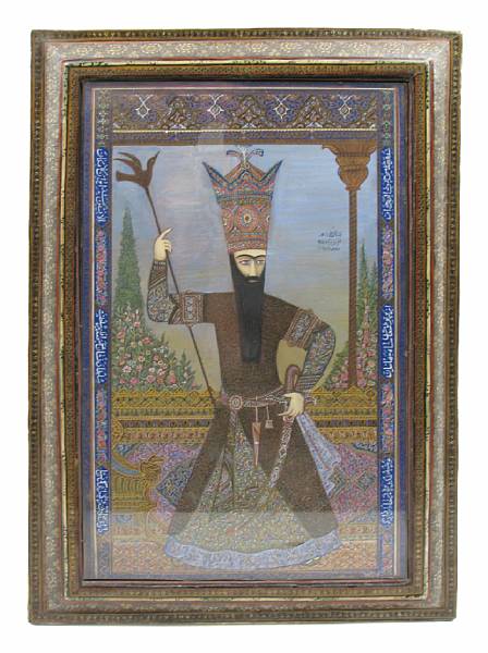 Appraisal: A painting of a Persian prince length in width in