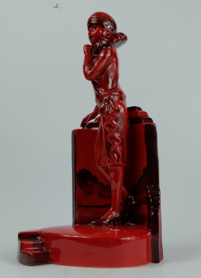 Appraisal: Kevin Francis Peggy Davies Ruby fusion figure Art Deco lady