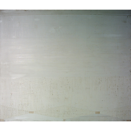 Appraisal: Alan Unglow untitled white on white abstract - oil on