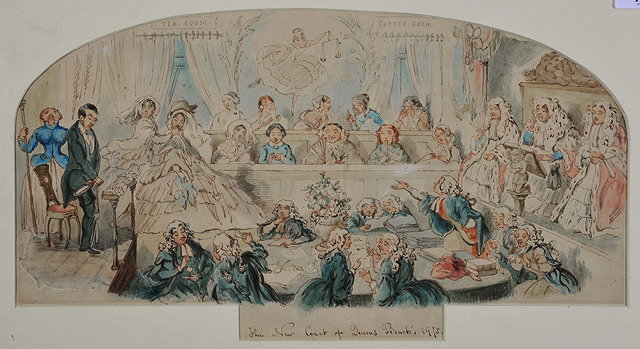 Appraisal: ATTRIBUTED TO GEORGE CRUIKSHANK - 'The New Court of Queen's