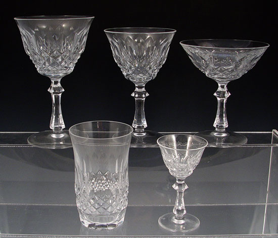 Appraisal: PEILL GERMAN CRYSTAL IN THE PFALZGRAF PATTERN piece crystal suite