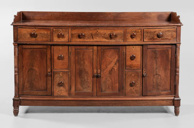 Appraisal: Southern Federal Walnut Sideboard Virginia or North Carolina early th