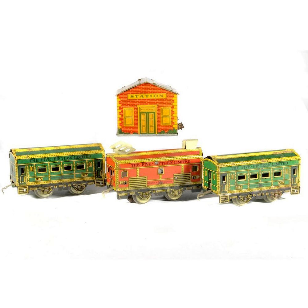 Appraisal: Henry Katz Scarce Tinplate O Gauge Passenger Set Scarce Henry