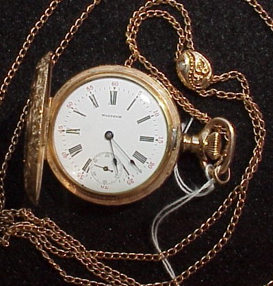 Appraisal: WATCH Gold filled lady's pocket watch year case jewel movement