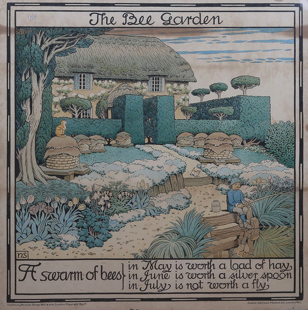 Appraisal: George Maunoir Heywood Sumner British - The Bee Gardenmonogrammed 'HS'