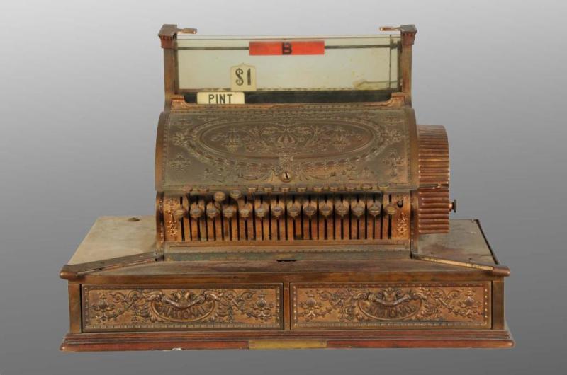 Appraisal: Brass Model - - National Cash Register Description Missing marble