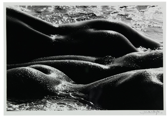 Appraisal: CLERGUE LUCIEN - Les Ge ntes Silver print x inches