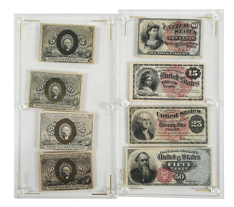 Appraisal: nd and th Issues Fractional Currency second issue denominations cent