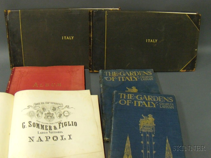 Appraisal: Italy Group of books related to Italian gardens and scenery