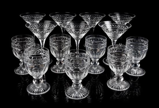 Appraisal: Sale Lot A William Yeoward Glass Partial Stemware Service in