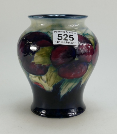 Appraisal: Early William Moorcroft pansy vase height cm