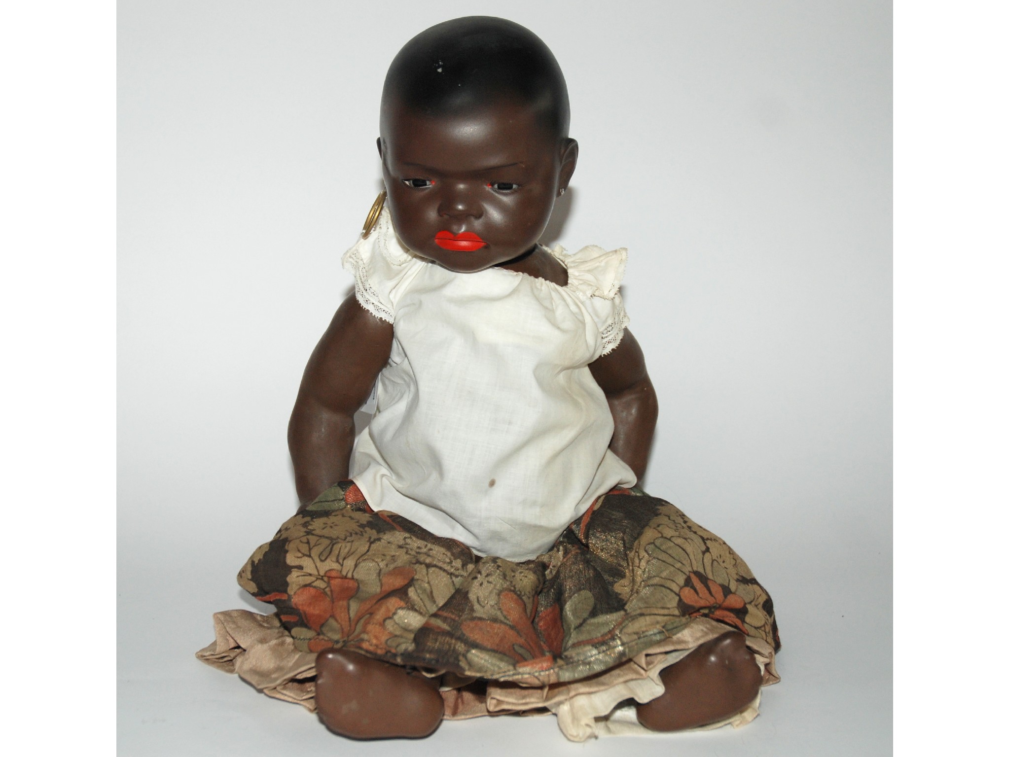 Appraisal: A Heubach and Kopplesdorf bisque-headed black dollwith open and close