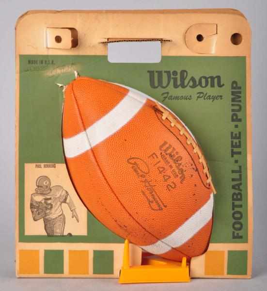 Appraisal: Paul Horning Wilson Football Tee Description Includes scarce original cardboard